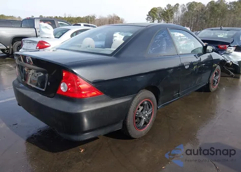 2004 Honda Civic Vp из США, поврежденный, VIN 1HGEM22364L078074
